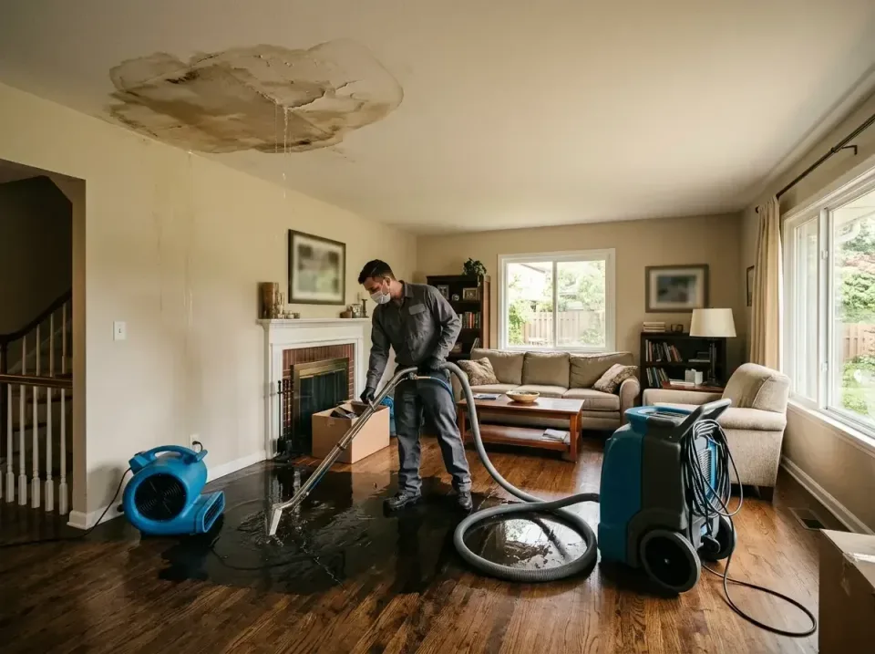attic-pipe-burst-ceiling-drip-008 — frequently asked questions, Water Damage Restoration & Carpet Care in La Fayette, AL